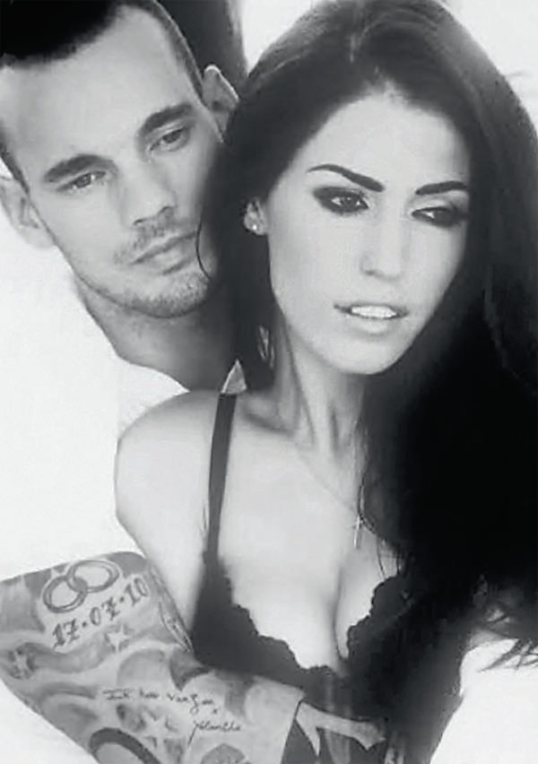 "Sneijder evde çok komik ve romantiktir"