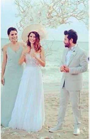 Romantik bir düğünle 'evet' dediler
