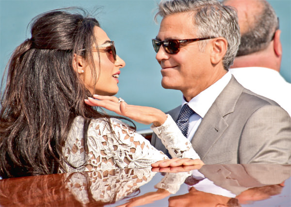 George Clooney ve Amal Alamuddin evlendi