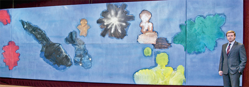 Son eseri sergileniyor