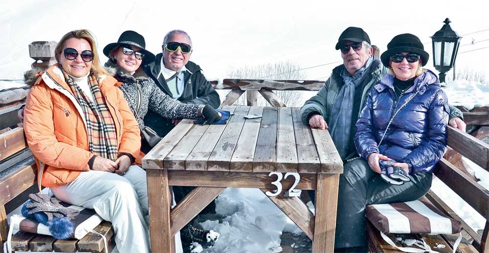 Yılbaşı tatilini Uludağ’da geçirdiler