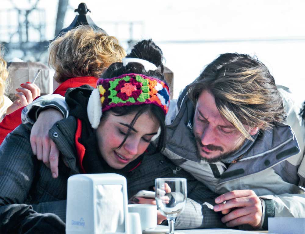 Yılbaşı tatilini Uludağ’da geçirdiler