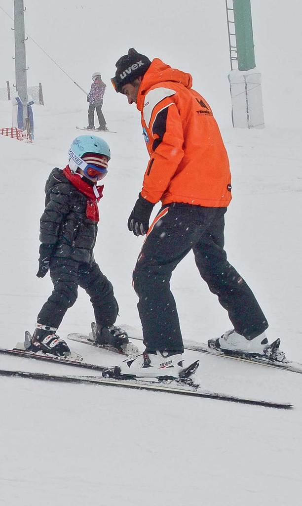 Yeni yıl coşkusu ile kayak keyfini bir arada yaşadılar