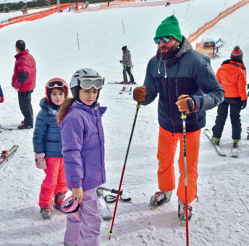 Palandöken’de kar ve kayağın tadını çıkardılar