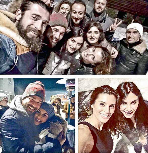 Yılbaşı coşkusunu sosyal medyadan paylaştılar