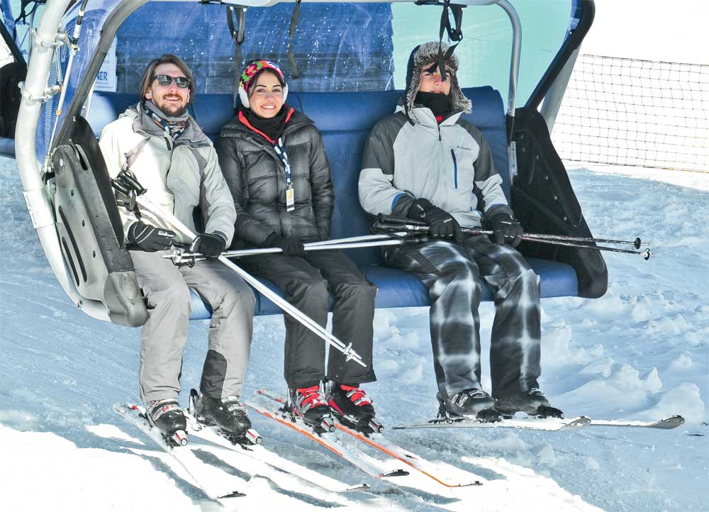 Yılbaşı tatilini Uludağ’da geçirdiler