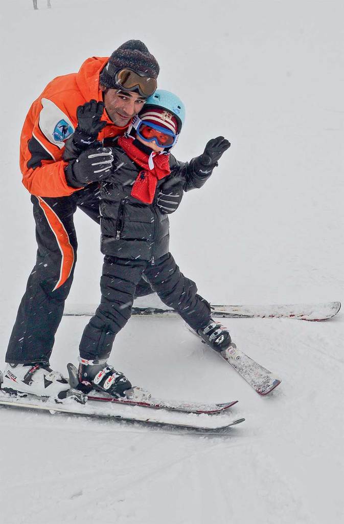 Yeni yıl coşkusu ile kayak keyfini bir arada yaşadılar
