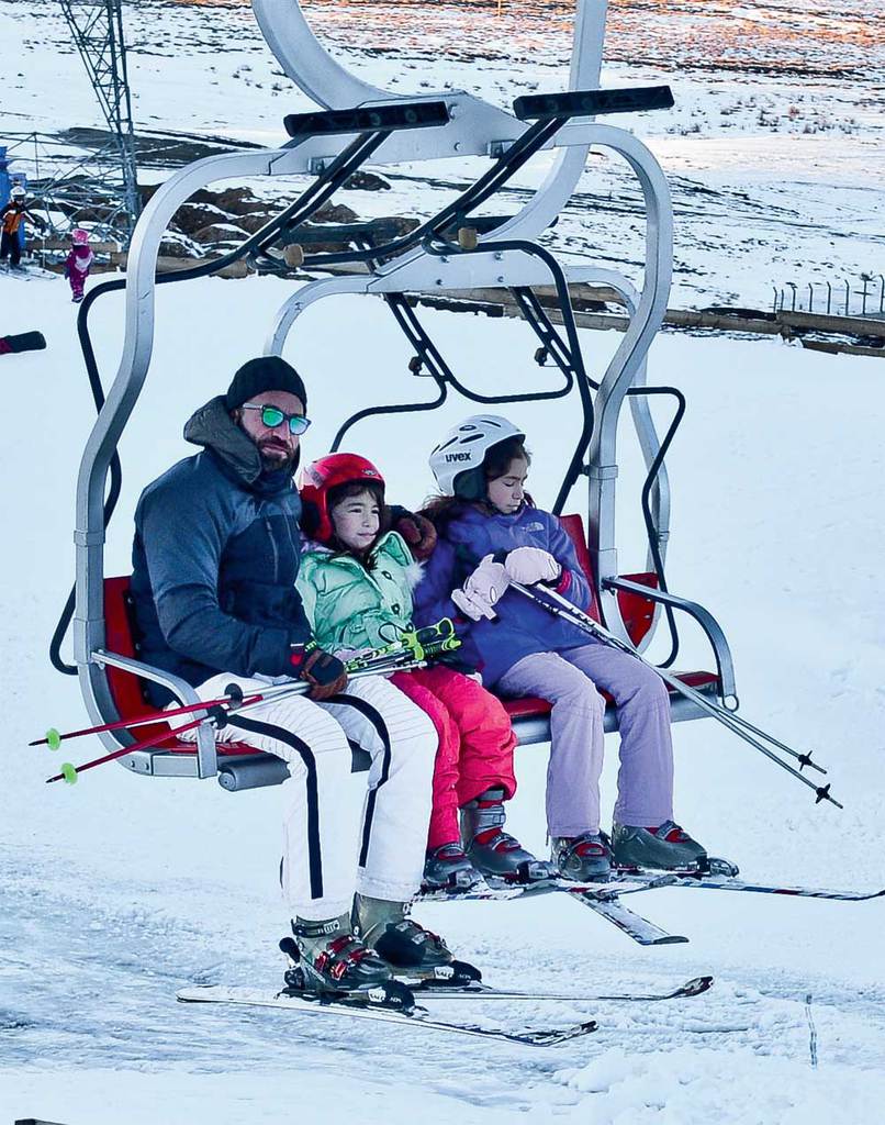 Palandöken’de kar ve kayağın tadını çıkardılar