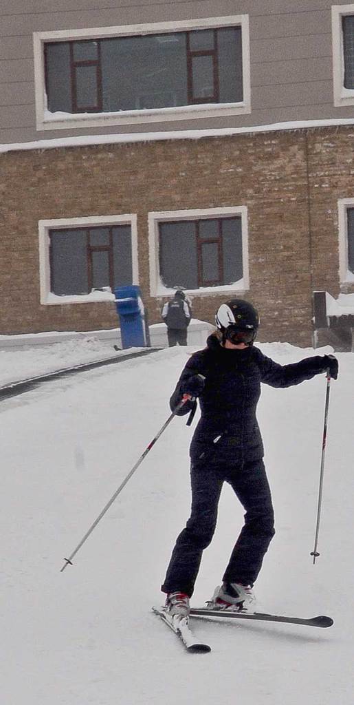Yeni yıl coşkusu ile kayak keyfini bir arada yaşadılar