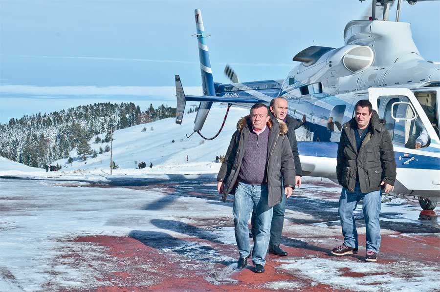 Uludağ’a ailesini görmeye geldi