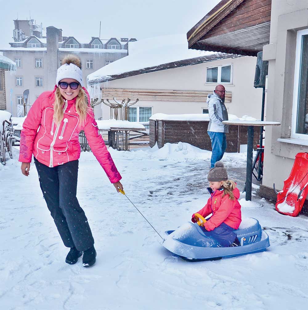 Uludağ’da tatilin keyfini çıkardılar