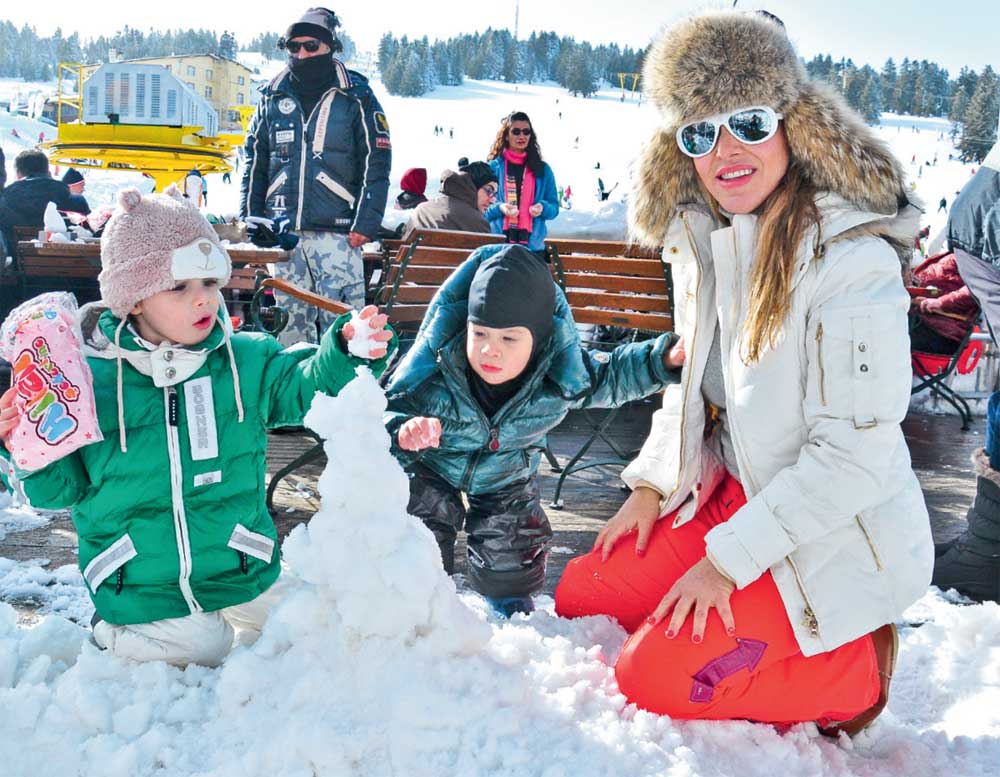 Ünlü isimler karın keyfini çıkardılar