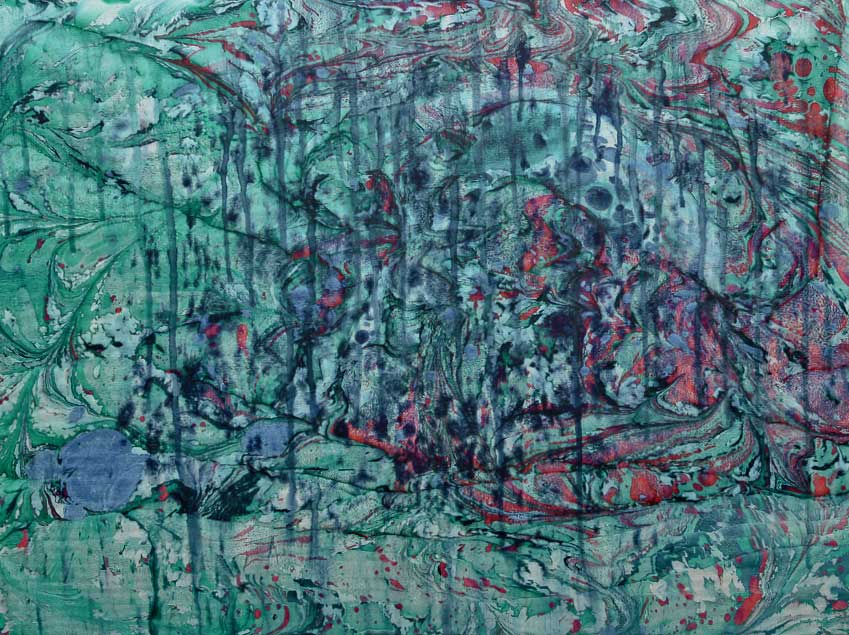 Renklerin dansı ebru sergisinde buluştu