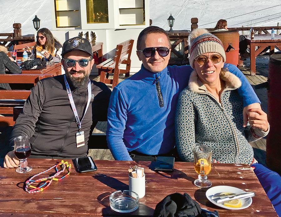 Sömestr tatilinde Uludağ'a gittiler