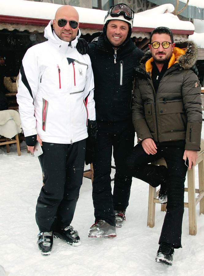 Kartalkaya'da karın tadını çıkarttılar