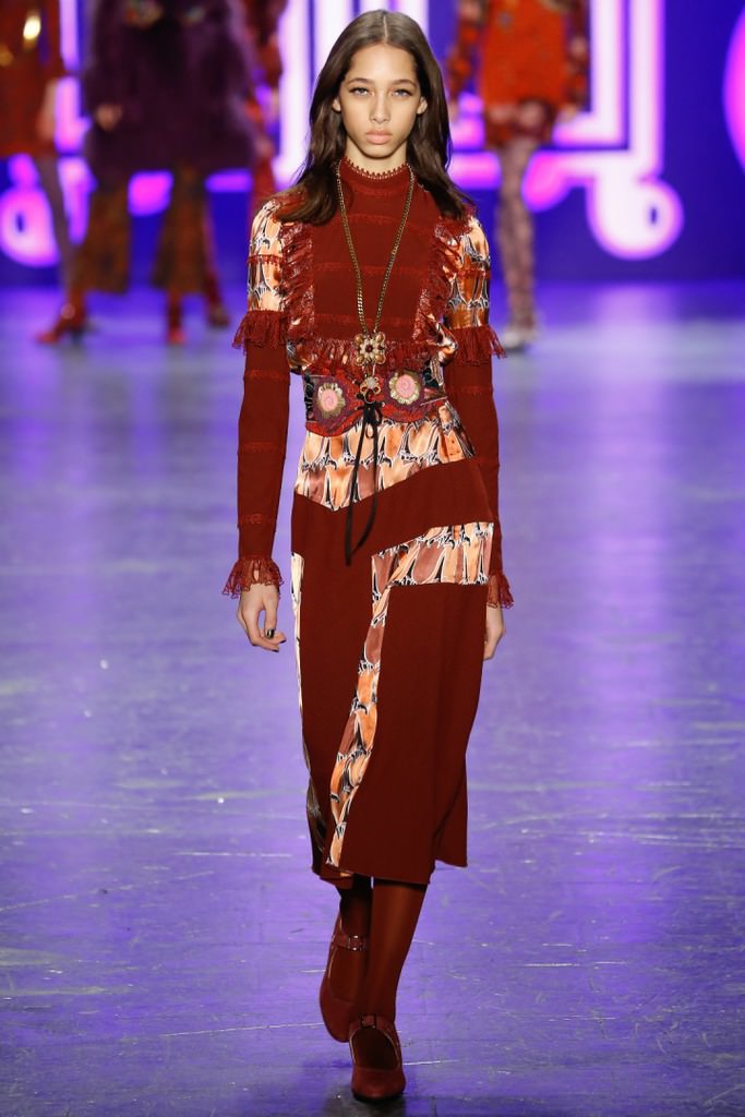 Anna Sui 2016-17 Sonbahar/Kış, NY