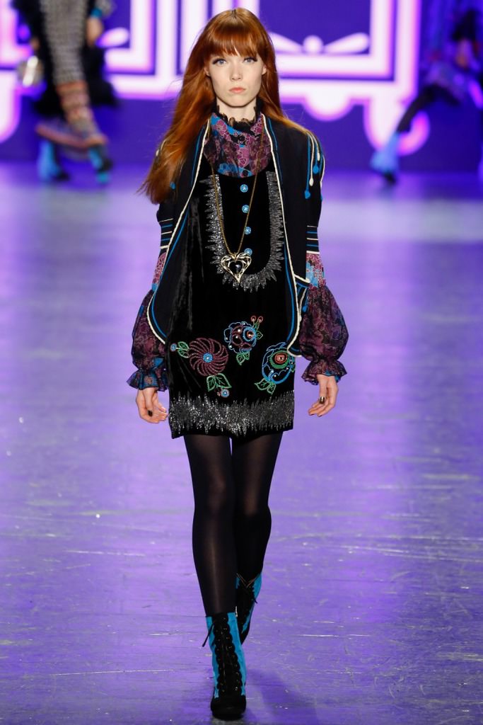 Anna Sui 2016-17 Sonbahar/Kış, NY