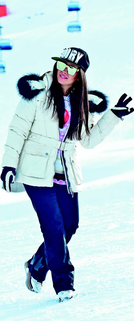 Yazıcı ailesi karın tadını çıkardı