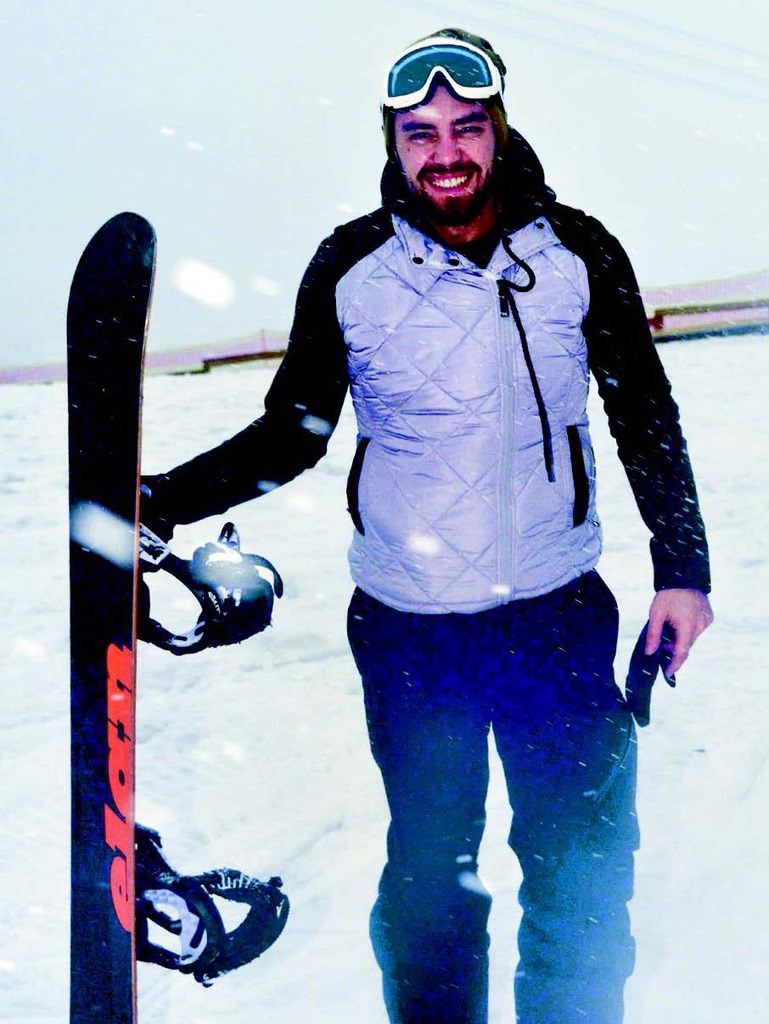 Kış sezonunun son kayak partisi