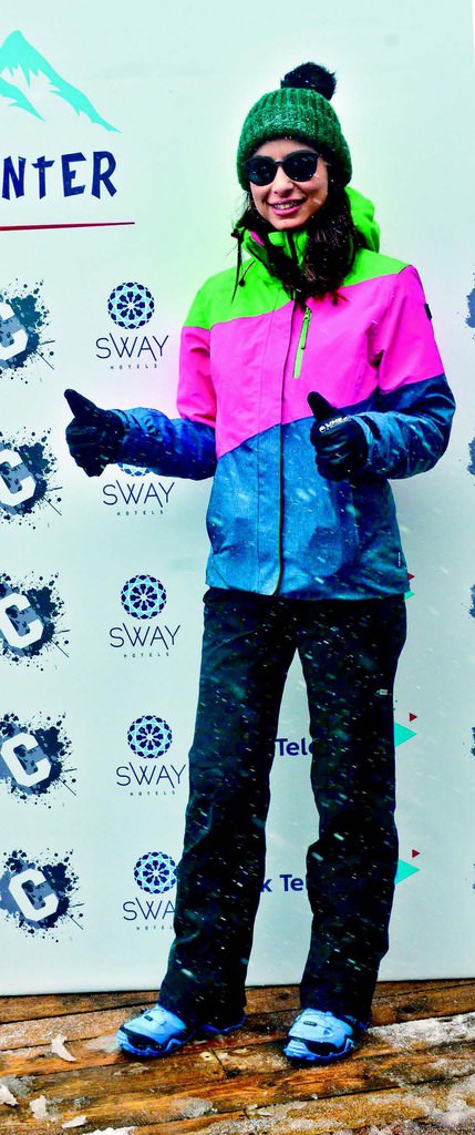 Kış sezonunun son kayak partisi