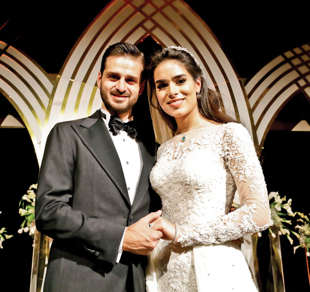 Genç çift için görkemli düğün 