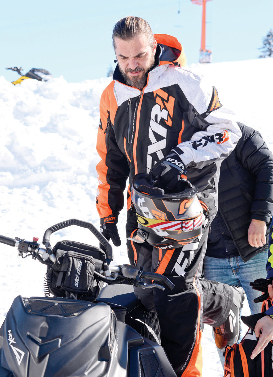 'Beyaz Cennet'te kayak keyfi