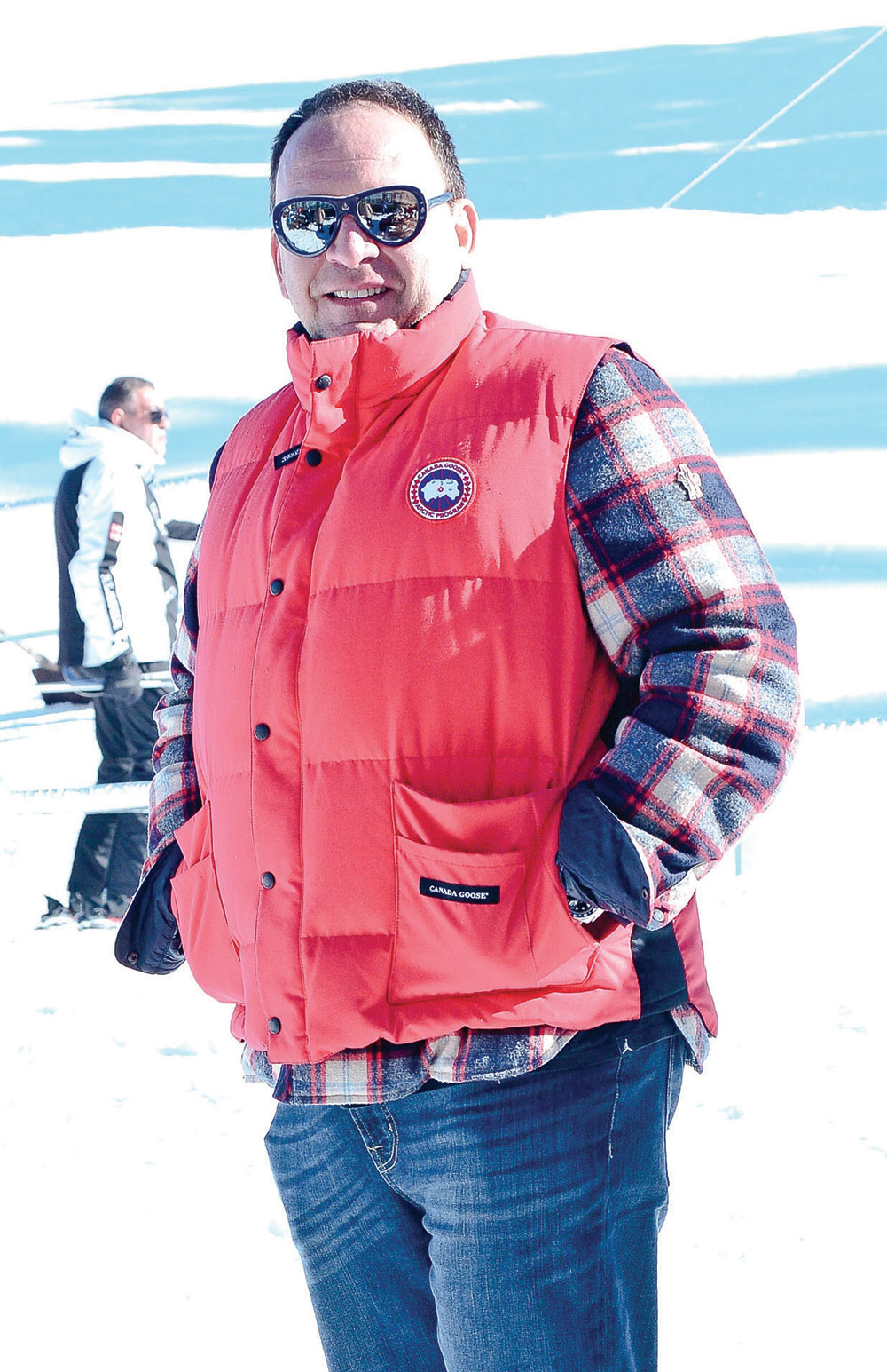 'Beyaz Cennet'te kayak keyfi