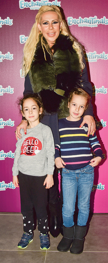 Çocuklarıyla eğlendiler