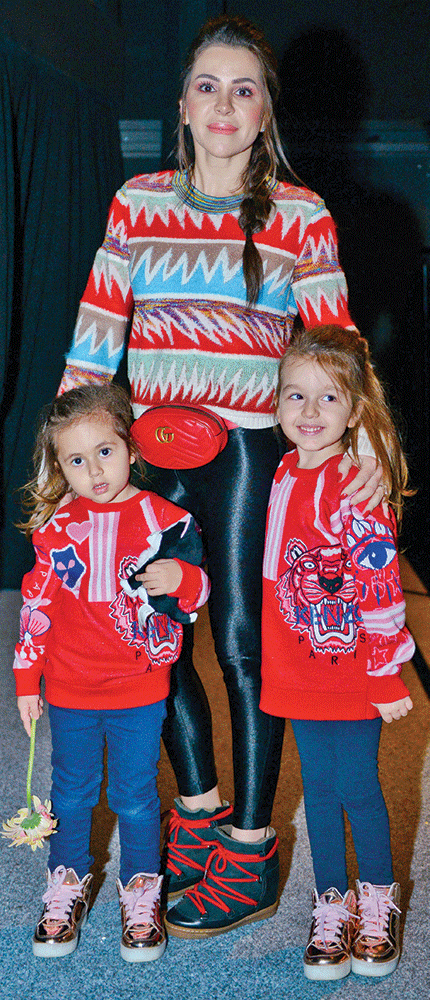 Çocuklarıyla eğlendiler