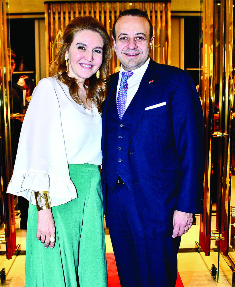 Şık davette buluştular