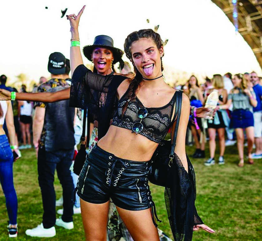 Müzik festivaline çıkartma yaptılar