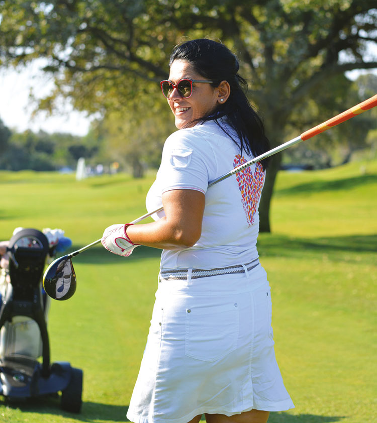 Golf turnuvasında bir araya geldiler