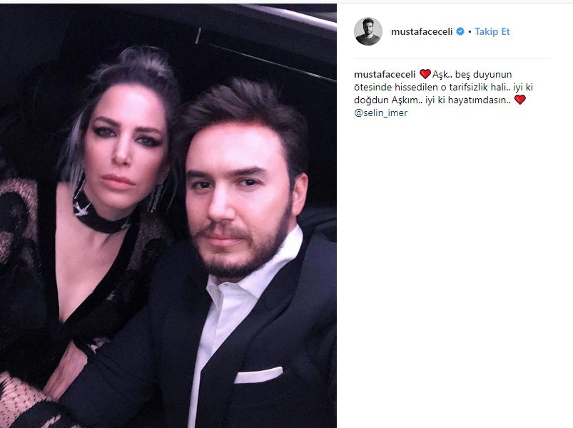 Mustafa Ceceli'den Selin İmer'e romantik doğum günü kutlaması