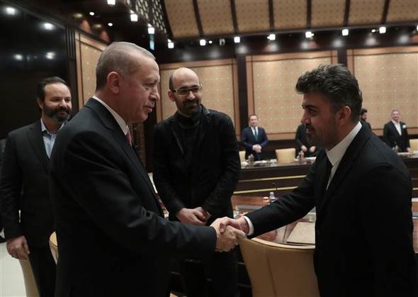 Cumhurbaşkanı Erdoğan sinema sektörü temsilcilerini kabul etti