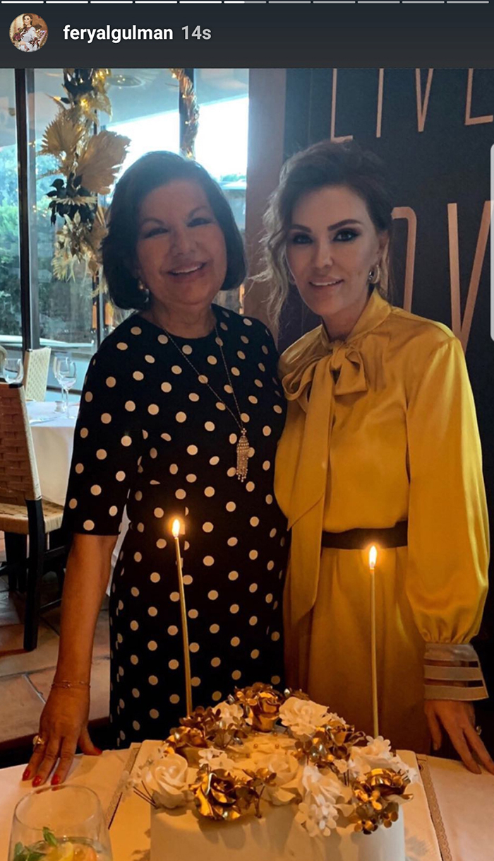 Feryal Gülman'a sürpriz doğum günü partisi