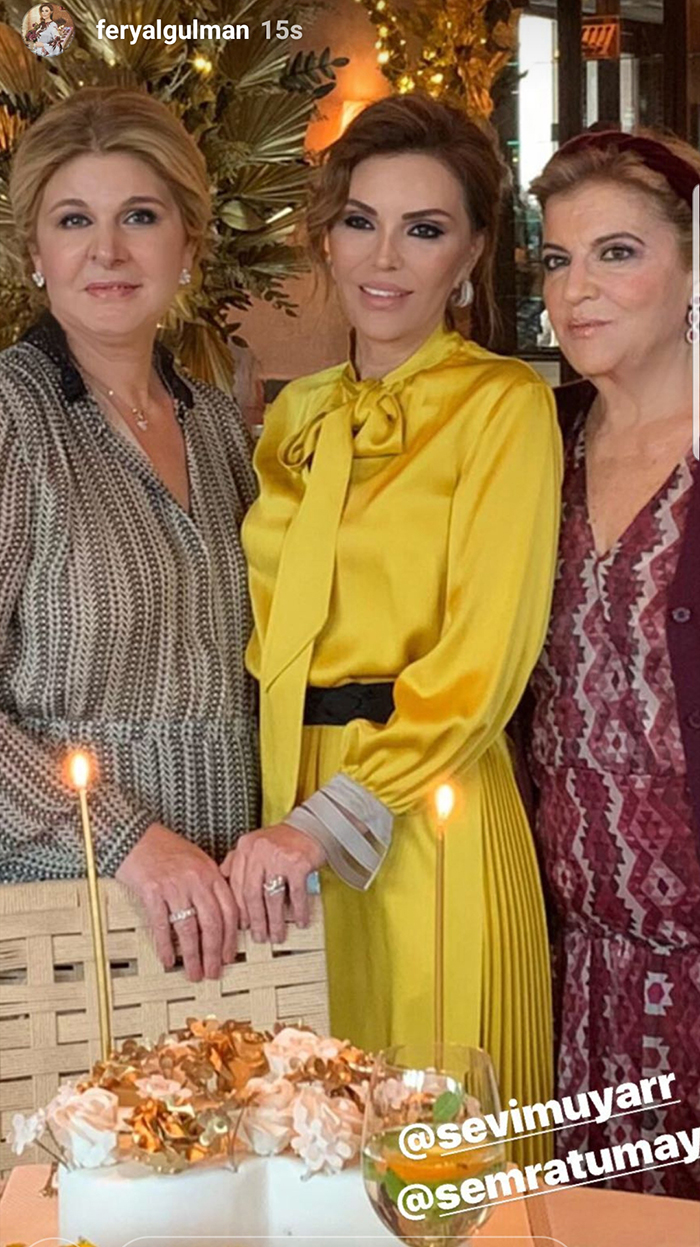 Feryal Gülman'a sürpriz doğum günü partisi