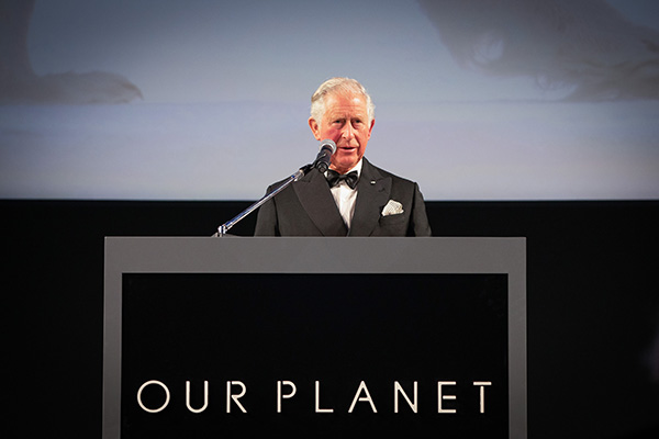 Kraliyet Ailesi Our Planet'in gösterimine katıldı