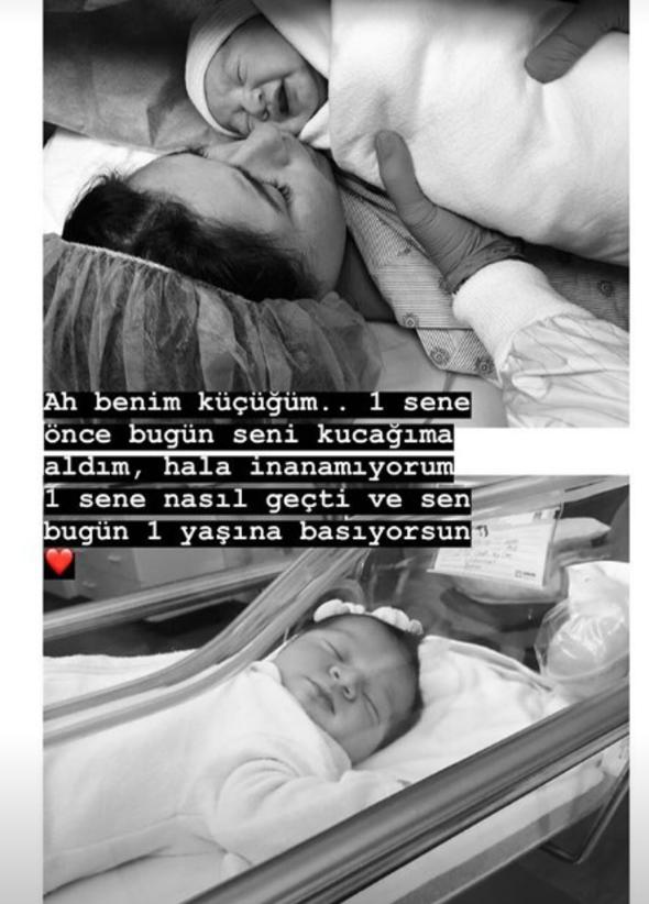 Buse Terim Bahçekapılı'nın kızı Naz 1 yaşına bastı