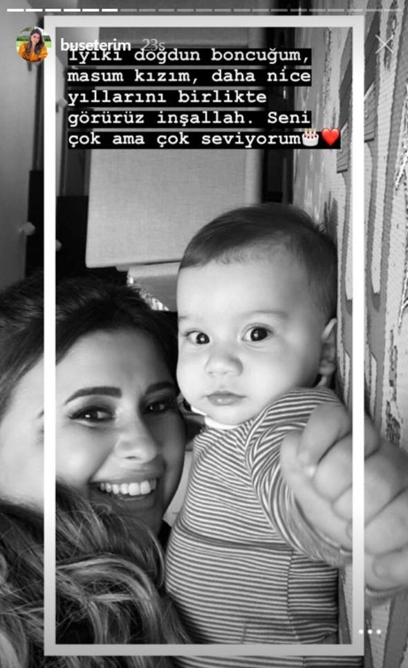 Buse Terim Bahçekapılı'nın kızı Naz 1 yaşına bastı