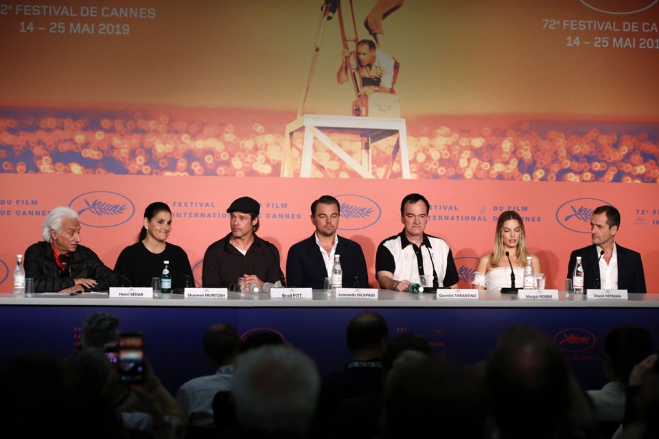 'Once Upon A Time In Hollywood' filminin oyuncuları bir arada