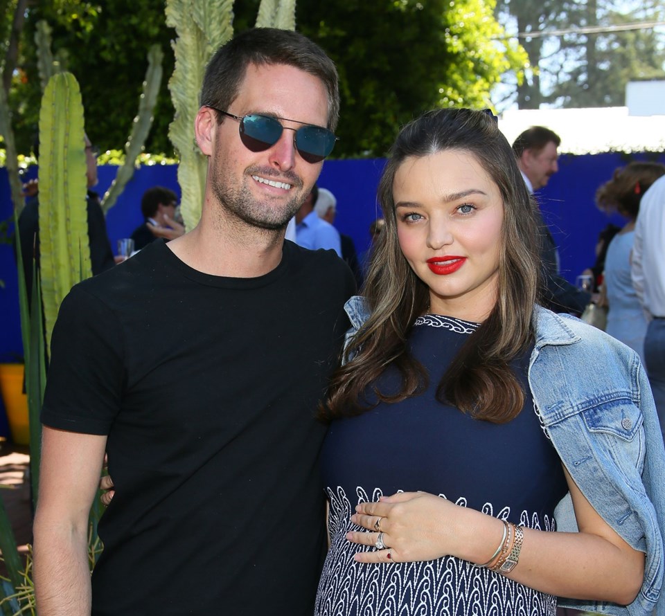 Miranda Kerr ve Evan Spiegel'in mutluluğu