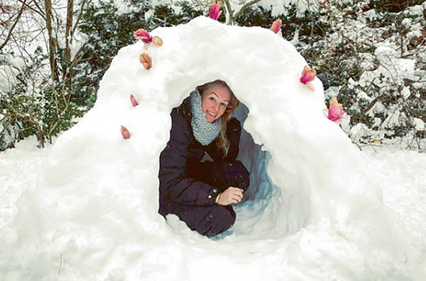 En renkli ve eğlenceli kar fotoğrafları