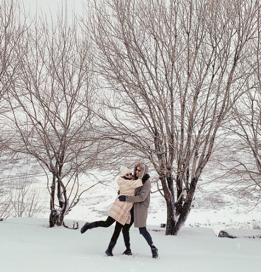 En renkli ve eğlenceli kar fotoğrafları