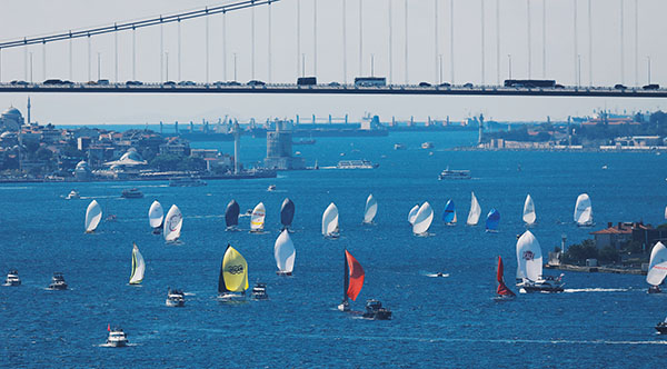 Yelken tutkunları Bosphorus Cup'ta buluştu
