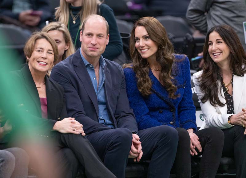 Prens William ve Prenses Kate NBA maçını izledi