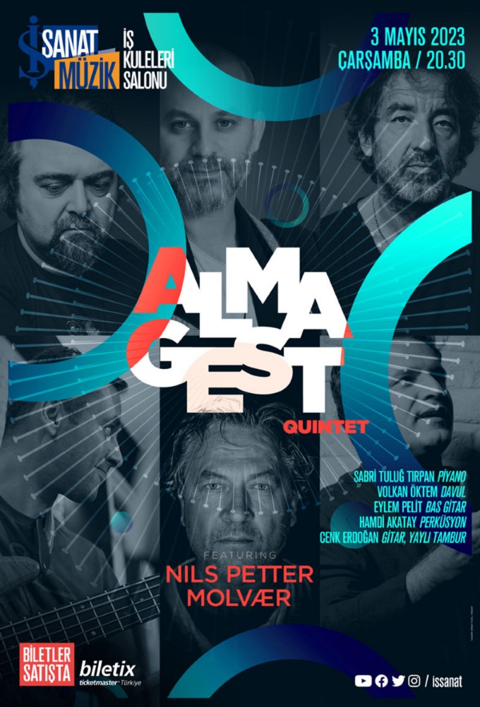 Ünlü caz trompetçi Nils Peter Molvær, Almagest Quintet konserinde