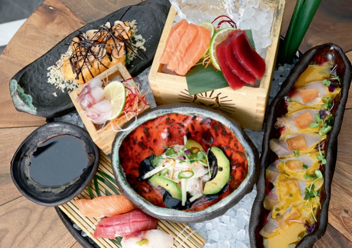 Omakase sushi platter