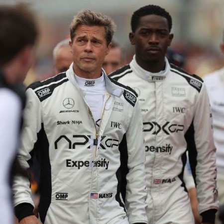 Brad Pitt Formula 1 Grand Prix yarışlarında