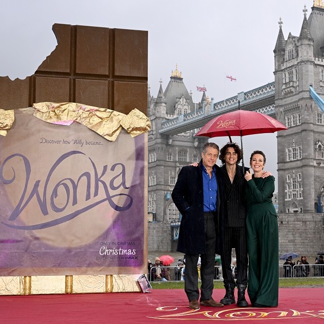 Wonka dünya prömiyerinde