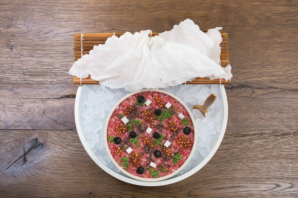 Et Tartar, Ponzu İncileri ve Trüflü Soya Sos ile